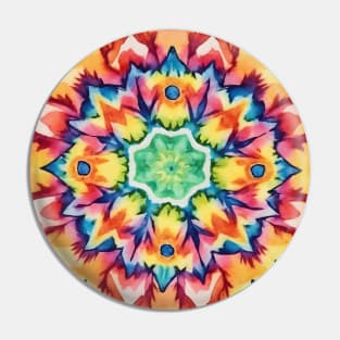 Colorful kaleidoscope mandala Pin