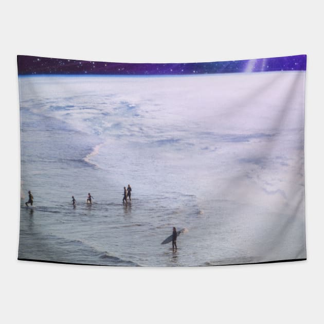 BLUE PLANET Tapestry by SENSETUS