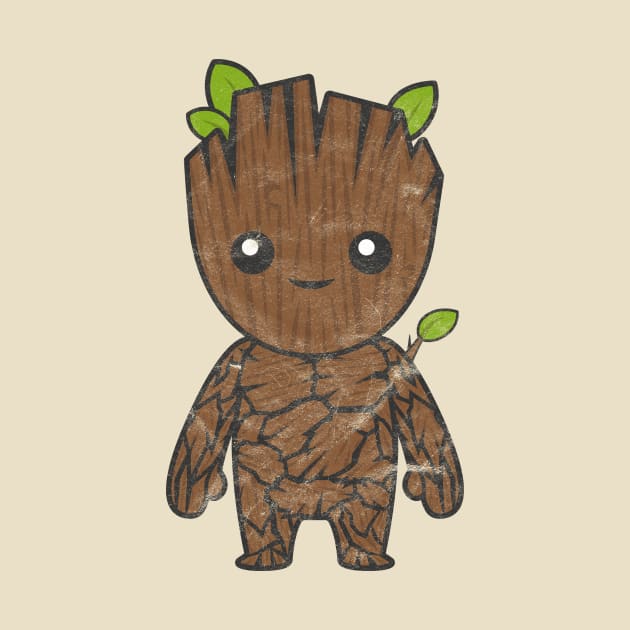 Kawaii Groot (Guardians of the Galaxy) by gabradoodle