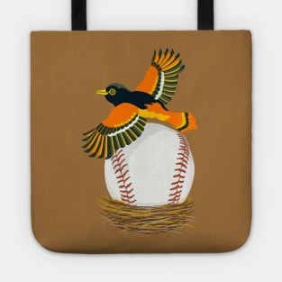 Play Ball! Oriole Baseball Egg in Nest Tote