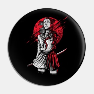 Girl Samurai Pin