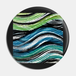 Making’ Water Waves | Digital Pattern | Bold Blue, Green and Teal Pin