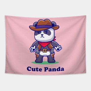 Cute panda kid Tapestry