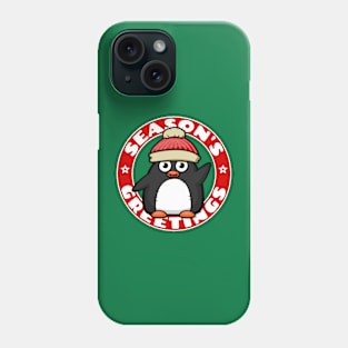 Seasons Greetings Penguin Phone Case