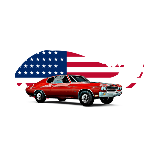 Chevelle USA Print by Auto-Prints