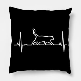 Heartbeat Cat Pillow