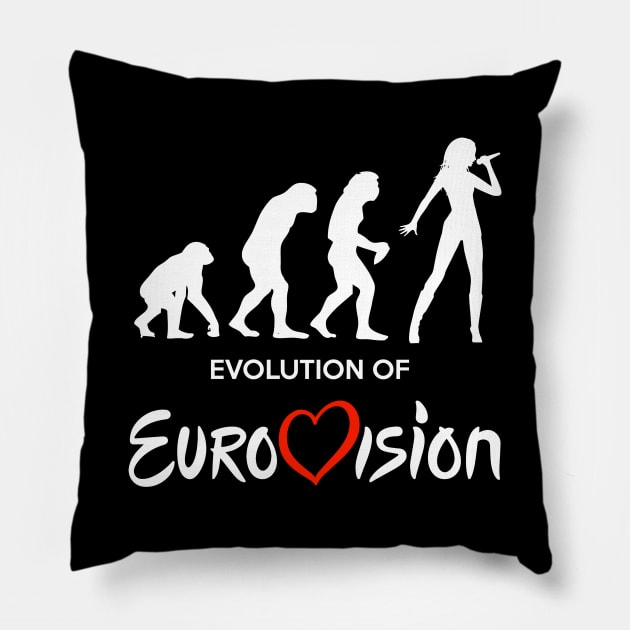 The Evolution Of Eurovision Pillow by Rebus28