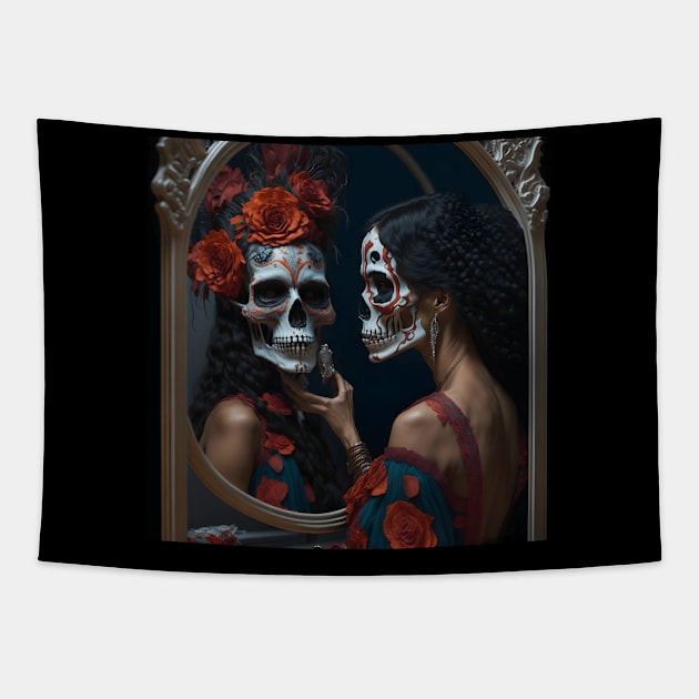 Catrina's Reflection Tapestry by Shiwwa