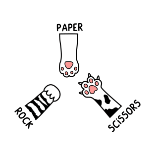 Rock Paper Scissors Cat Lover T-Shirt