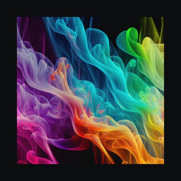 Swirling Colors of Smoke: A Mesmerizing Display by Athena's Mall