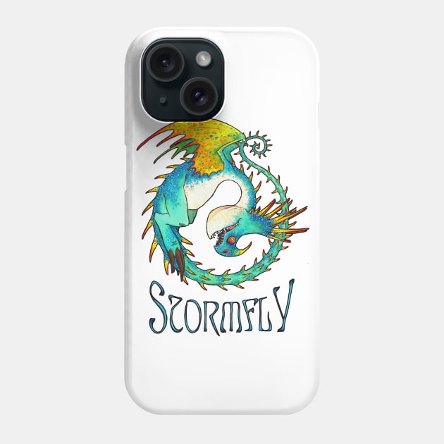 Stormfly the Deathly Nadder painting Phone Case by charamath