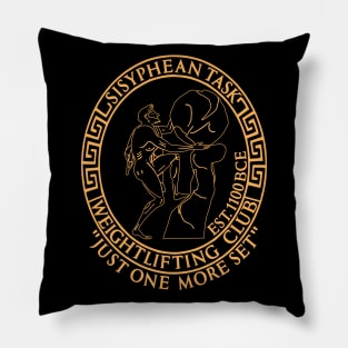 Sisyphean Task Weightlifting Club - Greek Mythology, Gym Meme, Bodybuilding Pillow