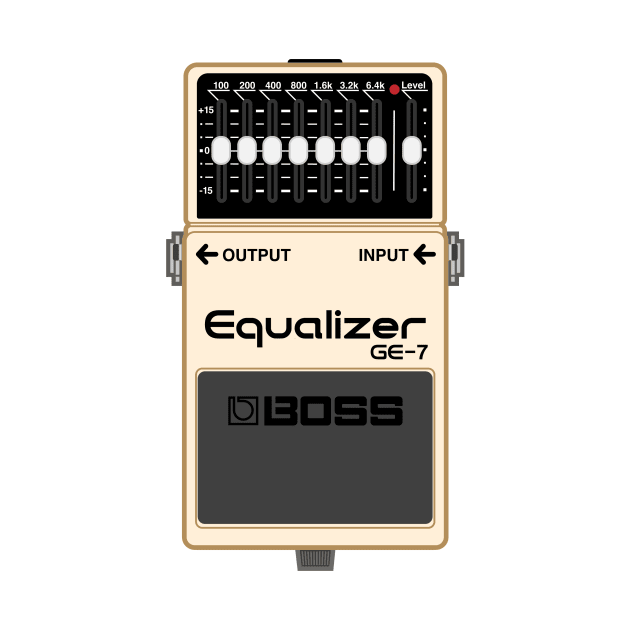 Boss GE-7 Equalizer Guitar Effect Pedal by conform