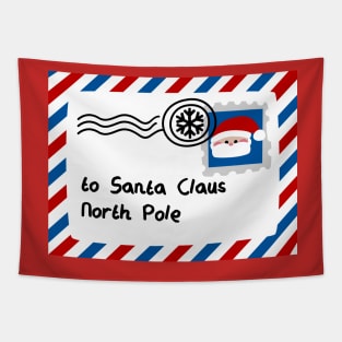 Letter To Santa Claus Tapestry