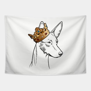 Ibizan Hound Dog King Queen Wearing Crown Tapestry