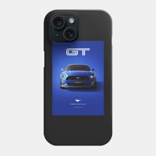 Ford Mustang GT Deep Impact Blue Phone Case