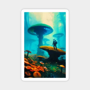 Abstract Another World Explorer Magnet