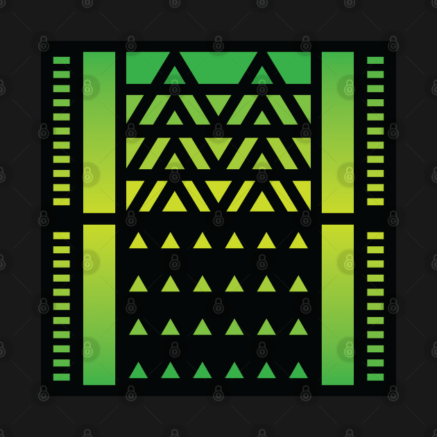 “Dimensional Surge” - V.6 Green - (Geometric Art) (Dimensions) - Doc Labs by Doc Labs