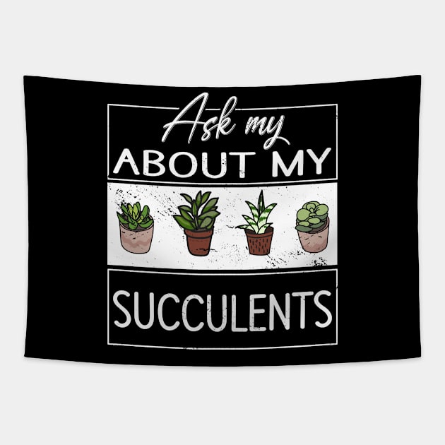 Ask me about my Succulents Cacti Cactus Tapestry by Tom´s TeeStore