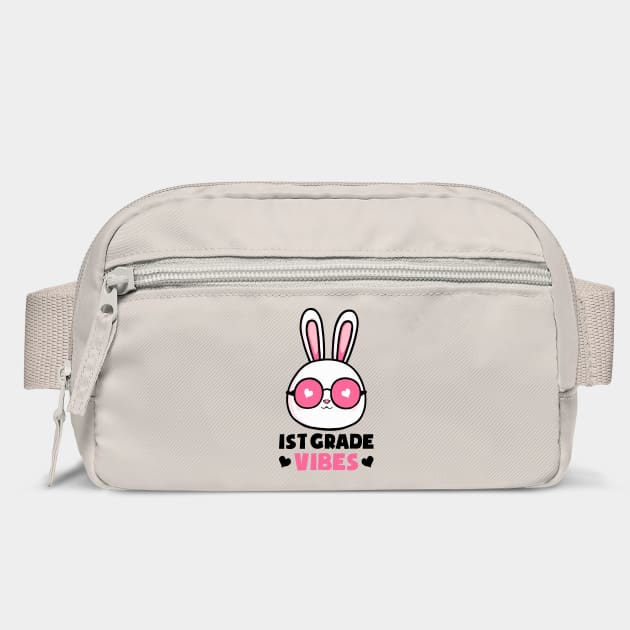 First 1st Grade Vibes Rabbit Bunny Lover for Kids Happy First Day of School by Tshirtiz