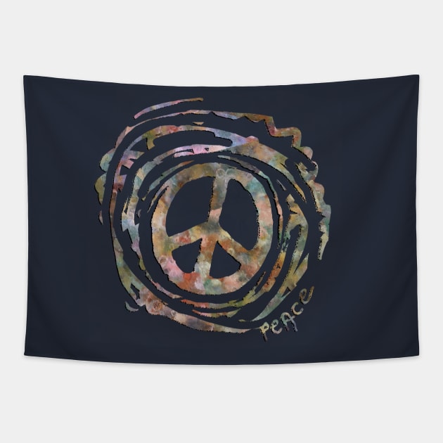 Peace brother Tapestry by katgaddis