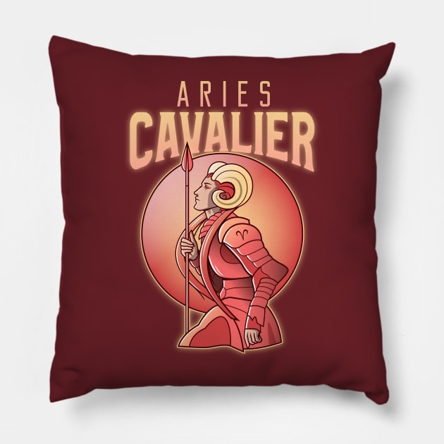 Aries Cavalier Pillow by Tee-Short