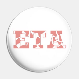 Eta Cow Pattern Pin