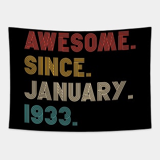 Awesome Since 1933 birthday Tapestry