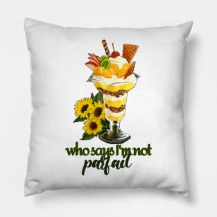 Speak Up Yellow Parfait Pillow