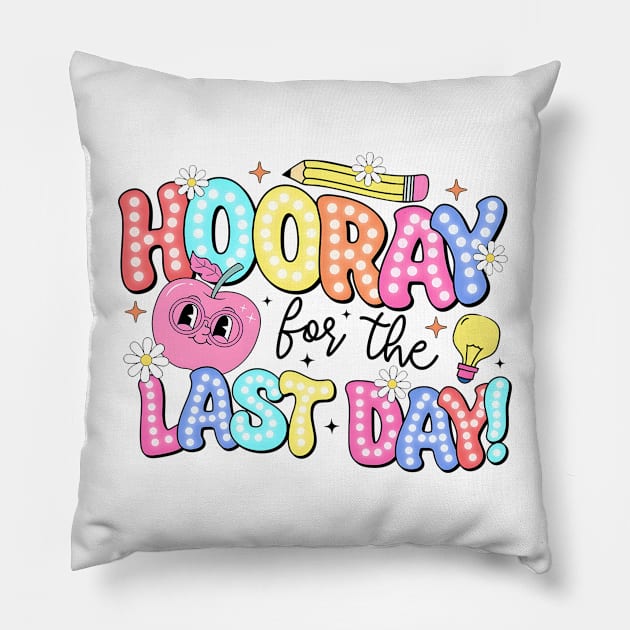 End Of School Year Teacher, Last Day Of School, Teacher Summer, Summer Vacation, Class Of 2024 Graduation Pillow by thavylanita