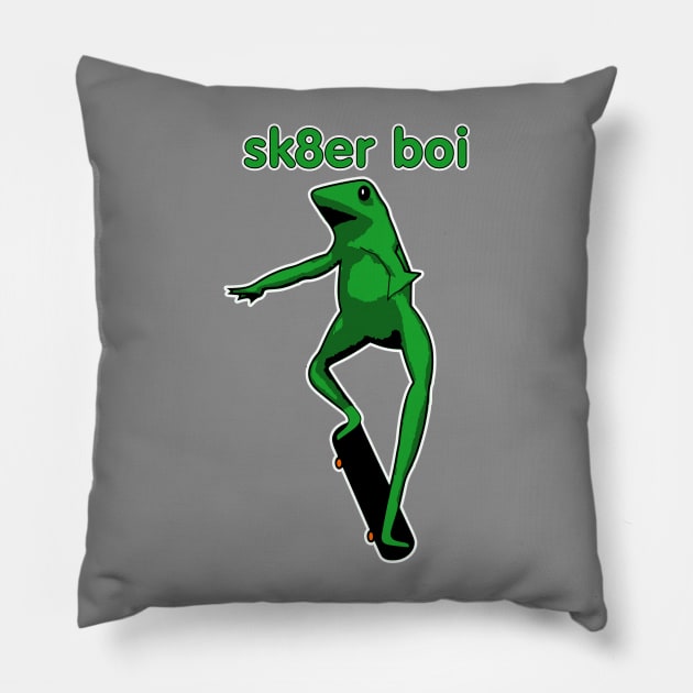 sk8er boi Pillow by Shrenk