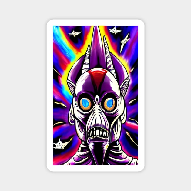 Scary alien Magnet by Gaspar Avila