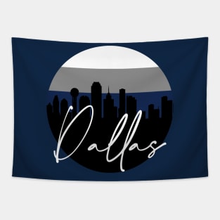 Dallas Skyline Football Colors Tapestry