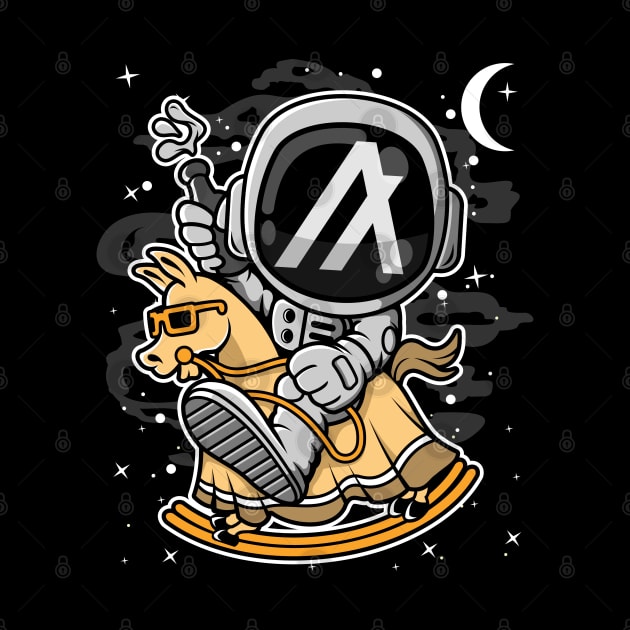 Astronaut Horse Algorand ALGO Coin To The Moon Crypto Token Cryptocurrency Blockchain Wallet Birthday Gift For Men Women Kids by Thingking About