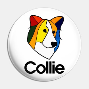 Collie Dog Owner Vintage Funny 70s Collie Pin