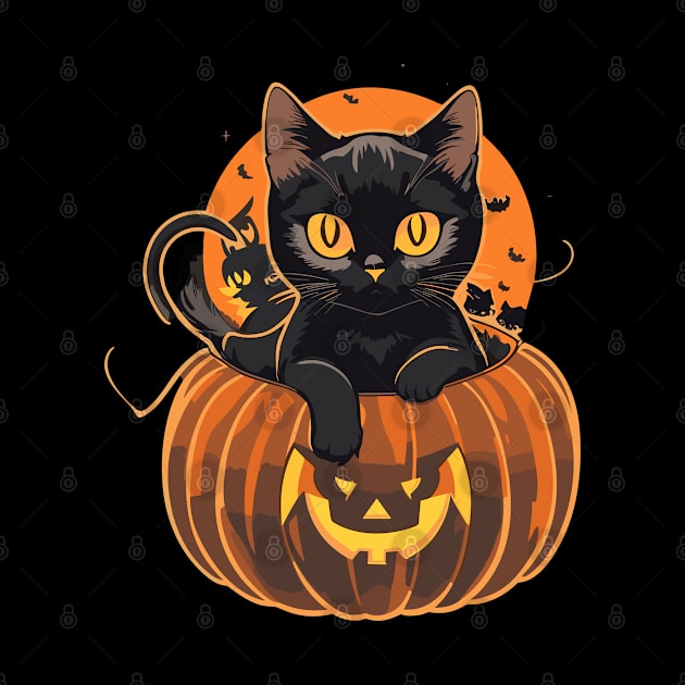 Nights and days Cat Halloween 2 by DymSportswear