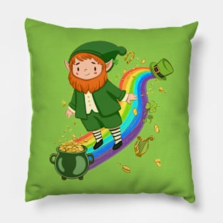 Cute leprechaun Pillow