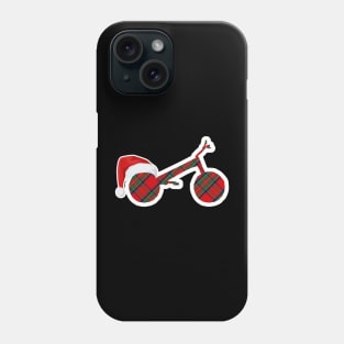 TRIAL Xmas trialbike - sports christmas hat Phone Case