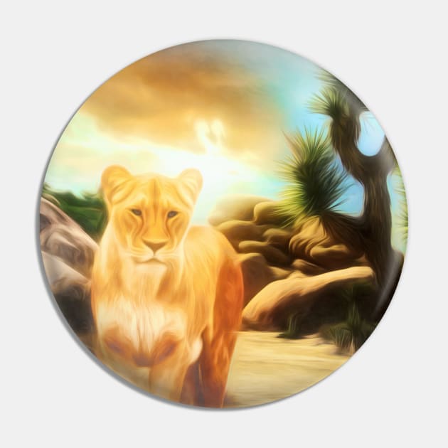 Lioness Pin by jasminaseidl