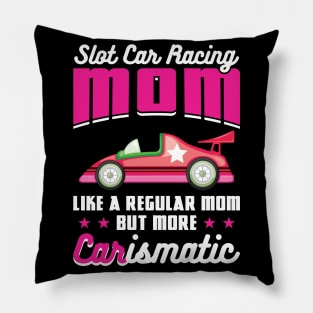 Slot Car Racing Mom Pillow