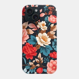 Seamless floral pattern - vibrant colors. Phone Case