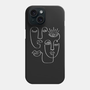 HowTo. One Line Faces Phone Case