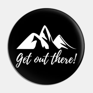 Mountains Hiking Pin