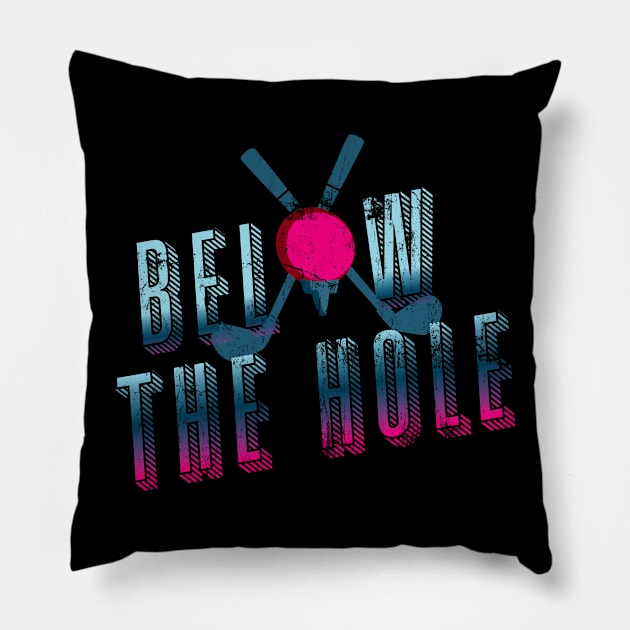 below the hole golf retro Pillow by osvaldoport76