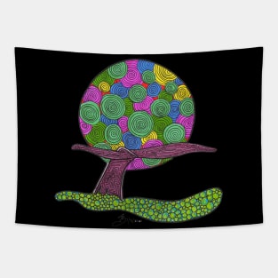 Psychedelic Whale Tail Splash Tapestry