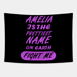 Amelia name girls women birth pregnant Tapestry