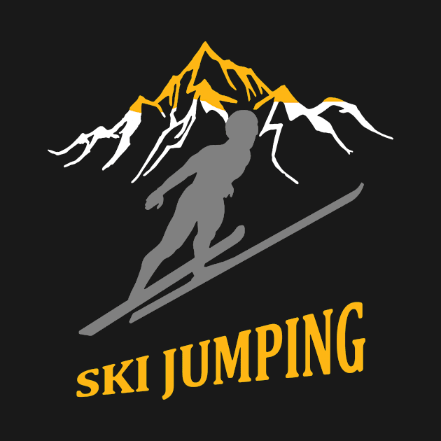 funny ski jumping gift idea by GR-ART