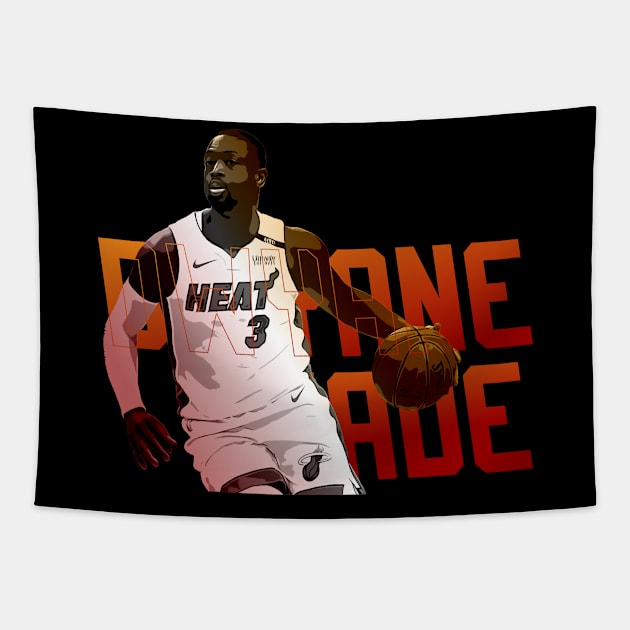 Dwyane Wade // Miami Heat Tapestry by Aloenalone