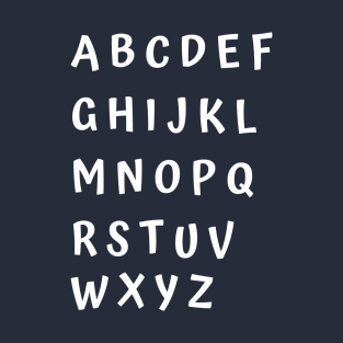 funny alphabet wall T-Shirt