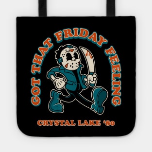 Got that Friday Feeling - Vintage Distressed Cartton - Friday 13th Tote